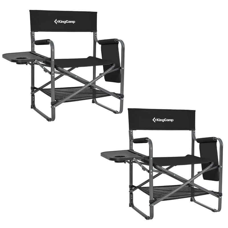 Load image into Gallery viewer, KingCamp Camping Directors Chairs with Side Table and Storage Pockets
