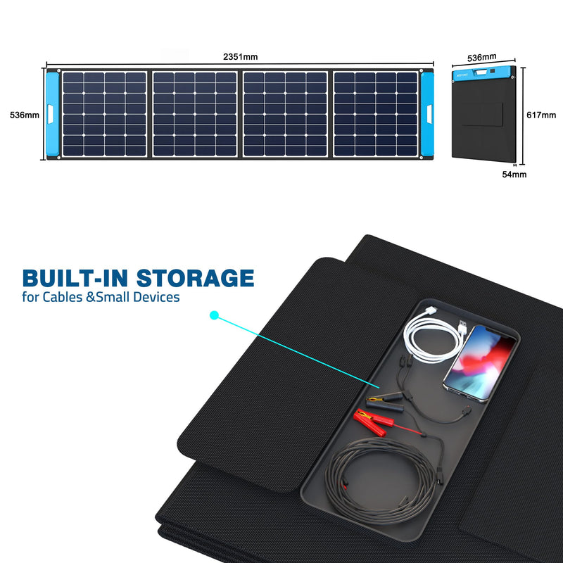 Load image into Gallery viewer, ACOPOWER Portable Solar Panel Foldable Solar Panel Suitcase
