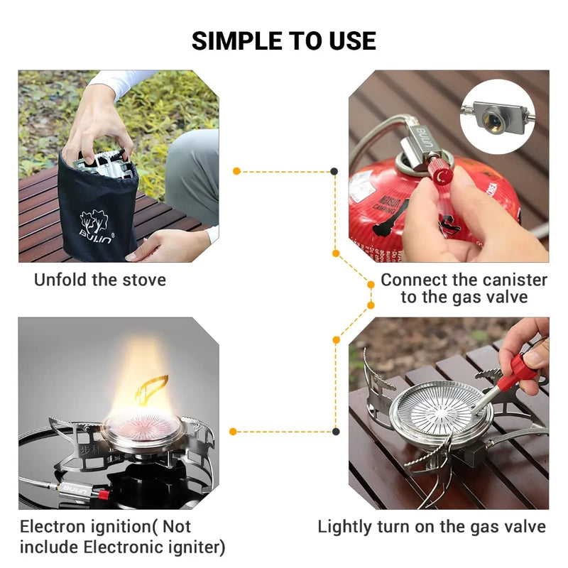 Load image into Gallery viewer, BULIN Burner Camping Gas Stove
