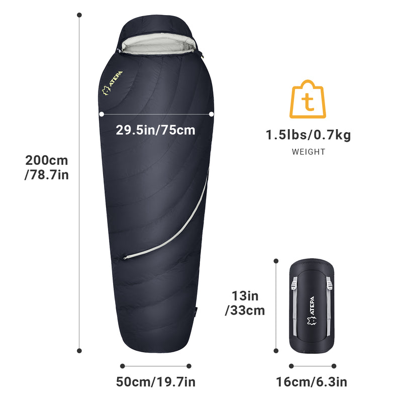 Load image into Gallery viewer, ATEPA DENALI 320 Down Sleeping Bag-Mummy
