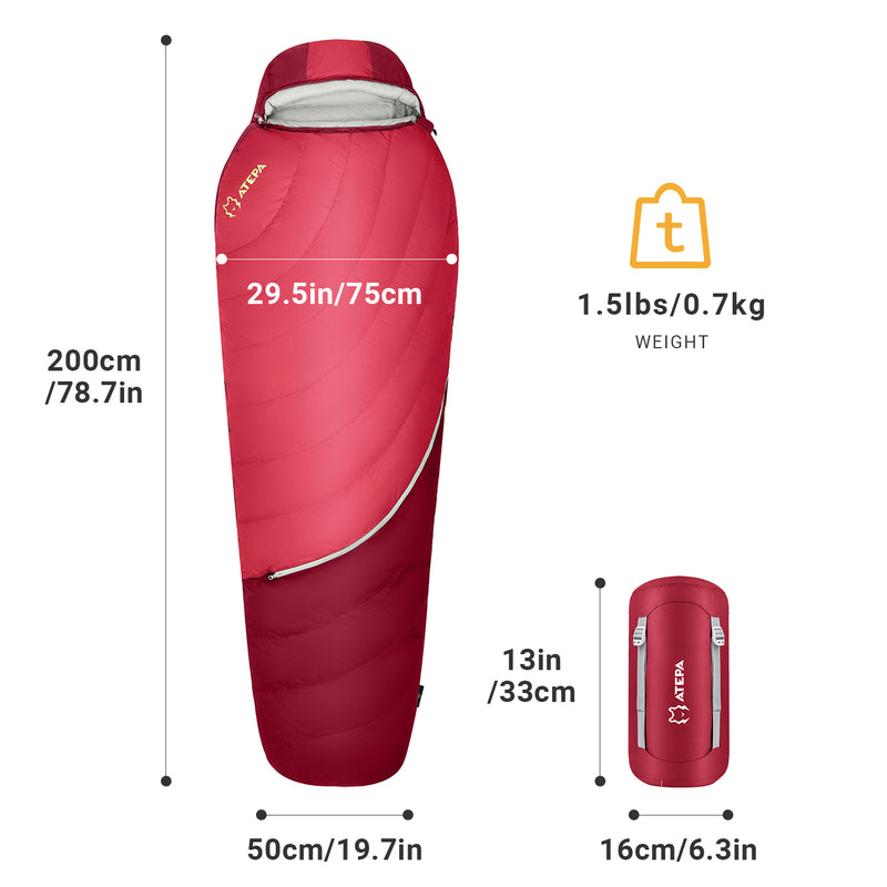 Load image into Gallery viewer, ATEPA DENALI 320 Down Sleeping Bag-Mummy
