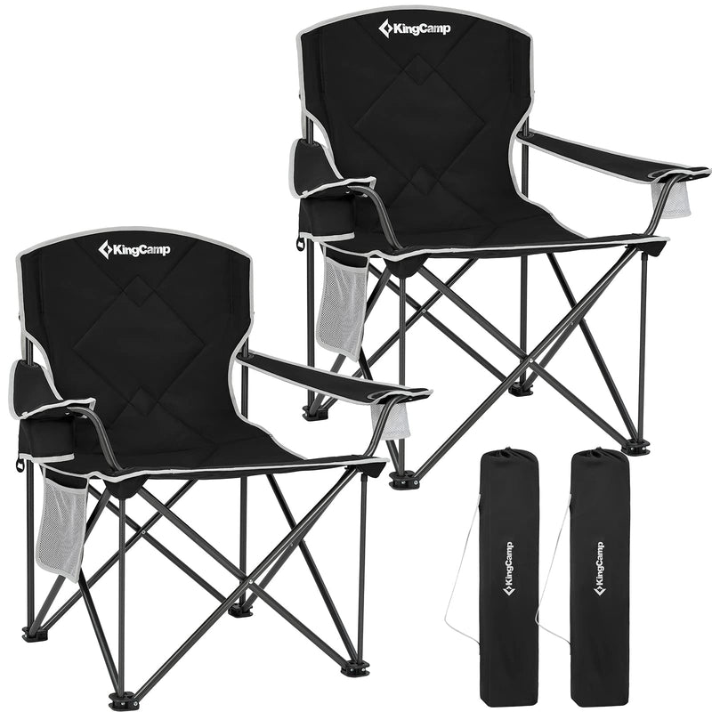 Load image into Gallery viewer, KingCamp XL Armschair of 2 Extra-Large Folding Chair
