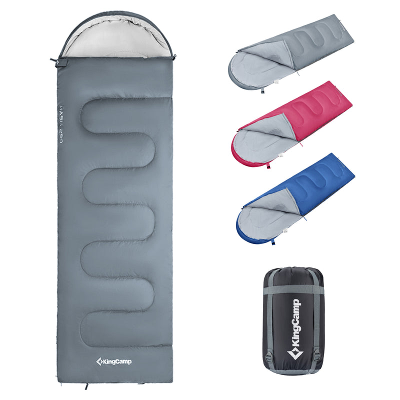 Load image into Gallery viewer, KingCamp Oasis 250S Sleeping Bag-Envelope With Hood
