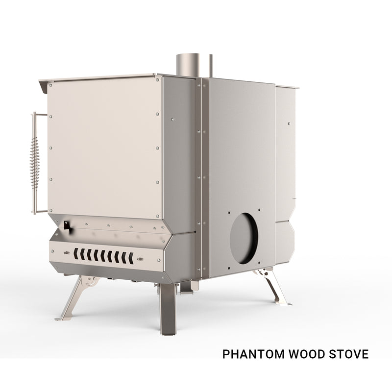 Load image into Gallery viewer, KingCamp Phantom Pro Wood Stove with  Secondary Combustion &amp; Power Bank-Powered Active Heat Circulation System
