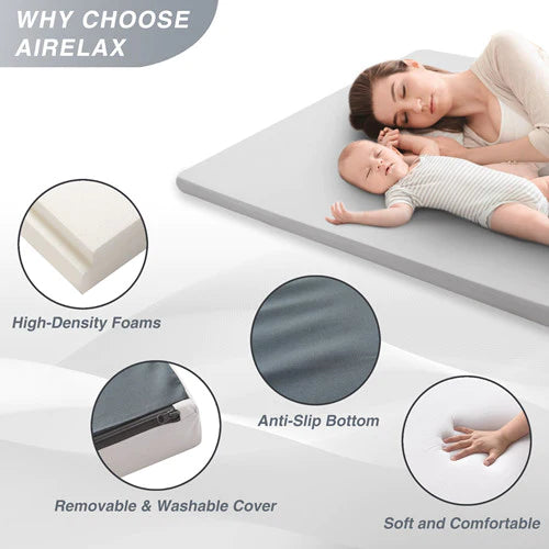 Memory Foam Camping Mattress Camping Sleeping Pad with Removable Cover