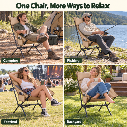 KingCamp BALSA C10 High Back Camping Chair, Lightweight Aluminum Folding Chair with Breathable Mesh, Pillow & Carry Bag