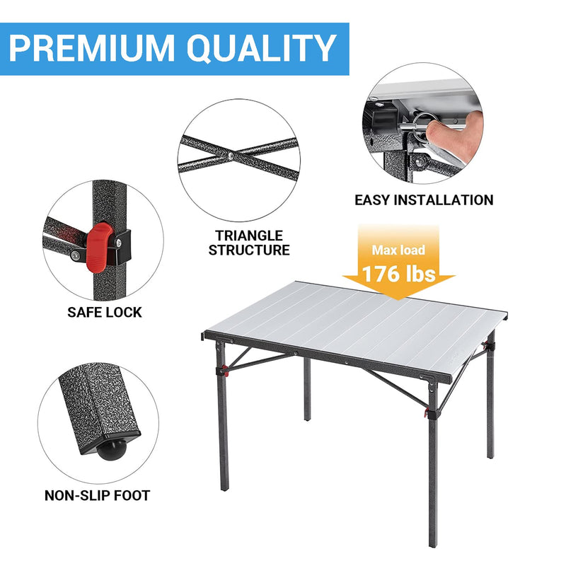Load image into Gallery viewer, KingCamp MARBLE PLUS Folding Table Aluminum Camping Table
