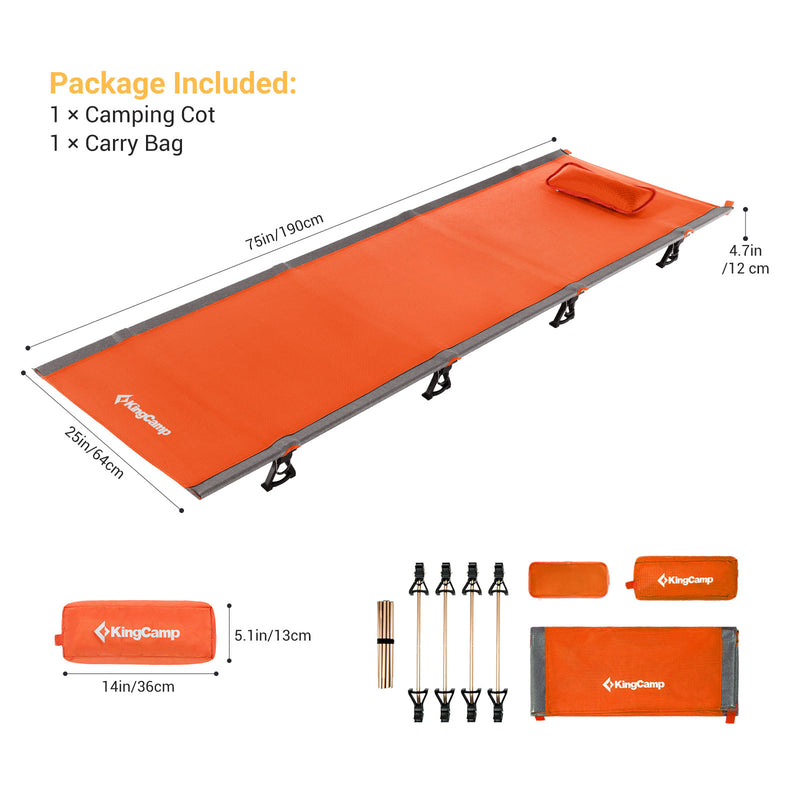 Load image into Gallery viewer, KingCamp Oversized Folding Camping Cots
