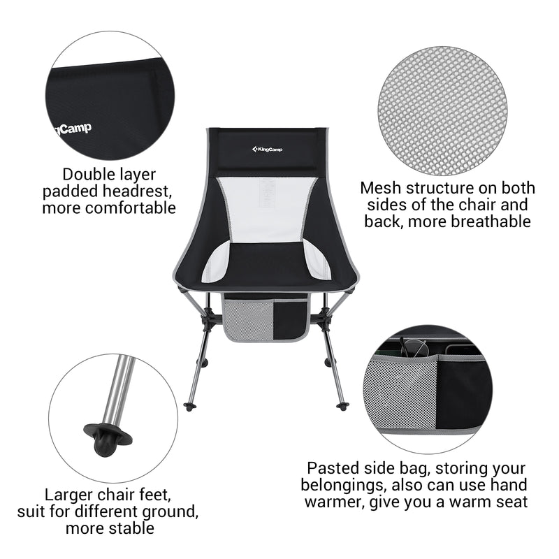 Load image into Gallery viewer, KingCamp Ultralight Highback Camping Chair
