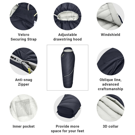 ATEPA DENALI 320 Down Sleeping Bag-Mummy