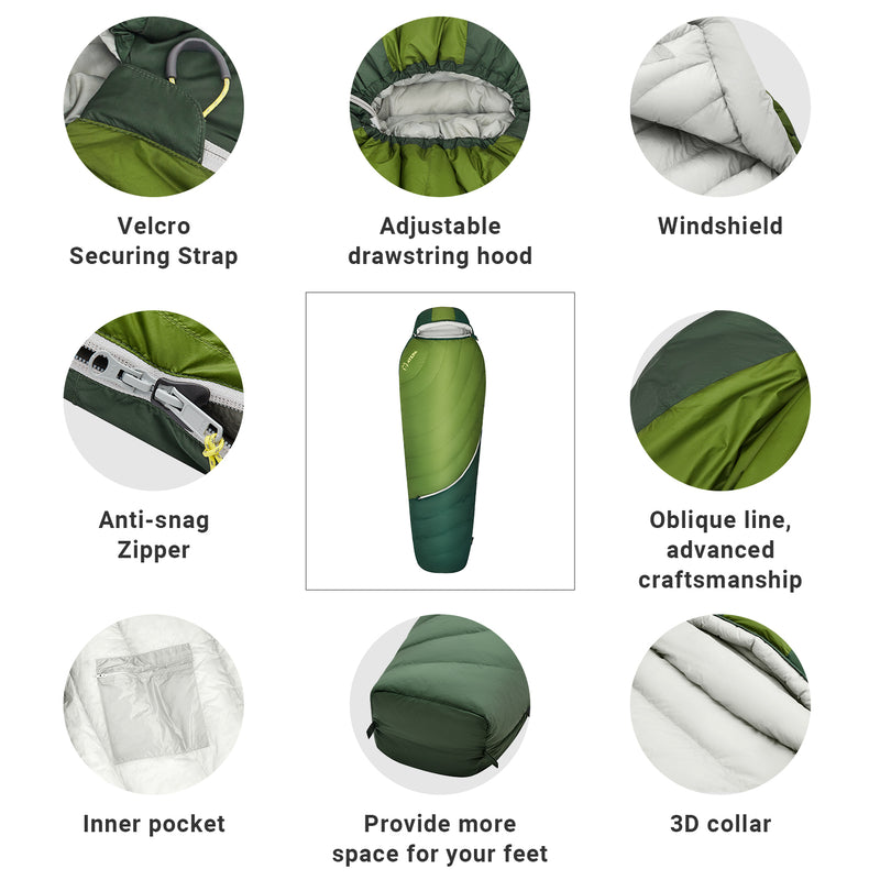 Load image into Gallery viewer, ATEPA DENALI 320 Down Sleeping Bag-Mummy
