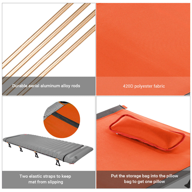 Load image into Gallery viewer, KingCamp Oversized Folding Camping Cots
