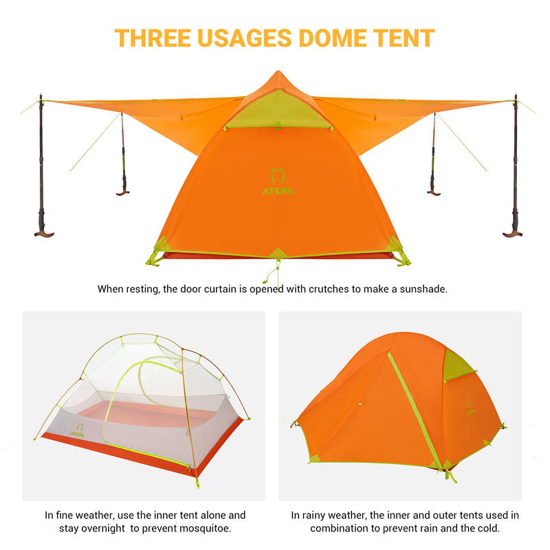Load image into Gallery viewer, ATEPA Hiker 2-person Backpacking Tents
