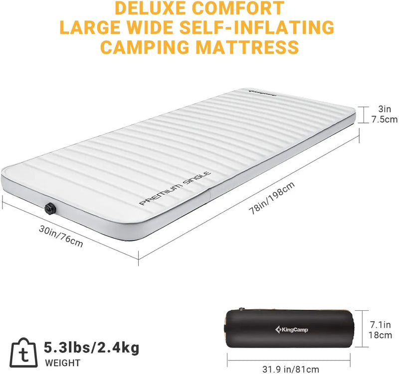 Load image into Gallery viewer, KingCamp PREMIUM SINGLE Self Inflating Sleeping Pad
