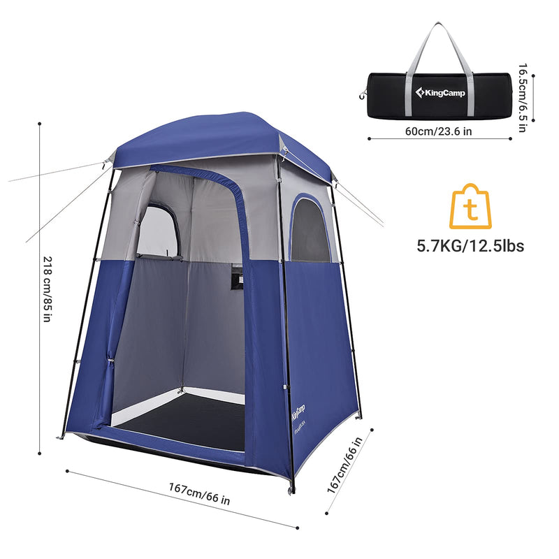 Load image into Gallery viewer, KingCamp MARASUSA Shower Tent 1 Room Design
