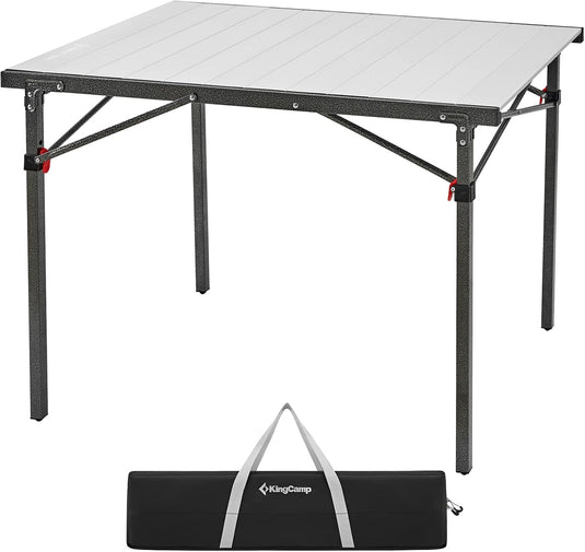 rolltisch alu campingtisch KingCamp MARBLE PLUS Aluminium-Camping-Rolltisch – BRoadout