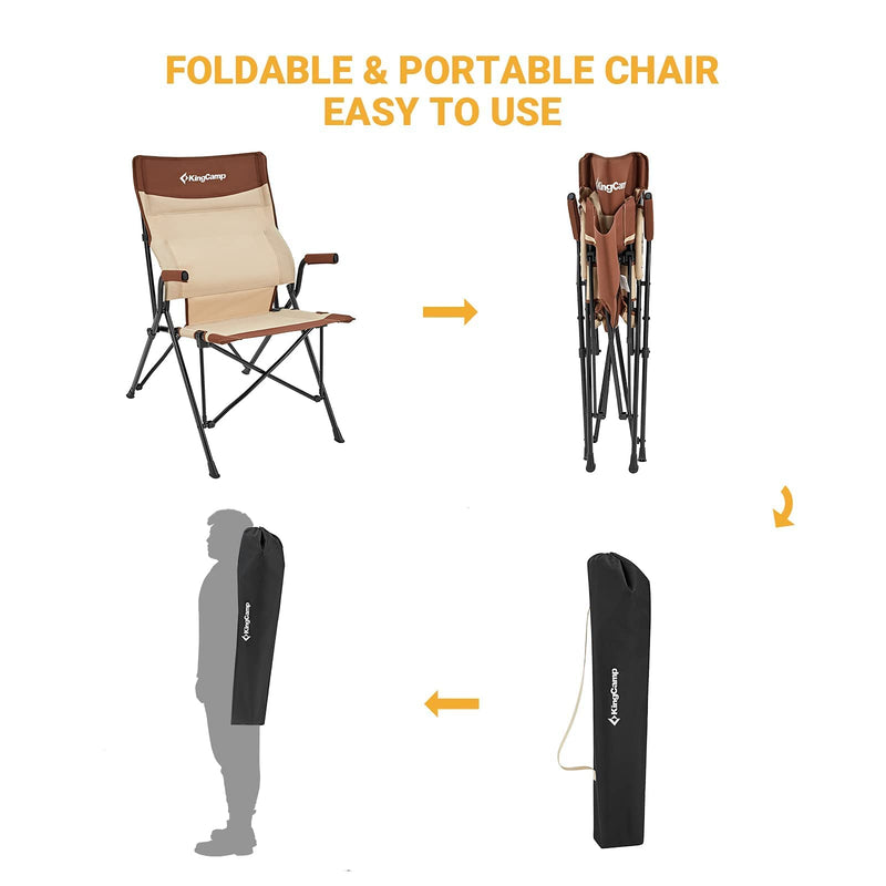 Load image into Gallery viewer, KingCamp DAPHNE Lumbar Support Folding Camping Chair
