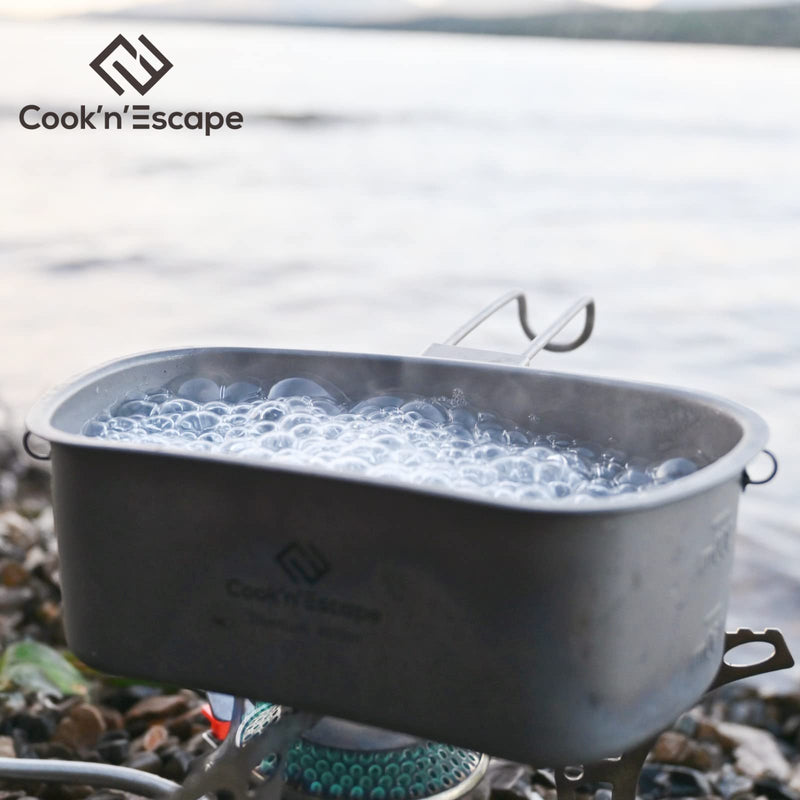 Load image into Gallery viewer, Cook&#39;n&#39;Escape Titanium Canteen Mesh Kit
