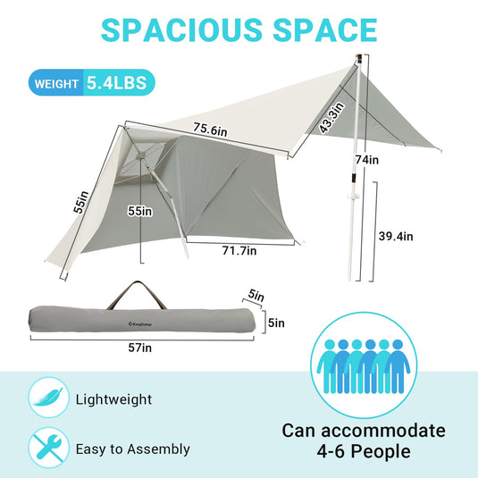 KingCamp Beach Umbrella Tent