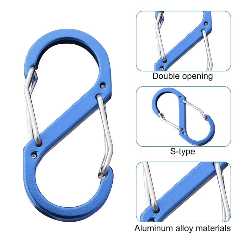 Load image into Gallery viewer, GeneTac 24PCS S Carabiner Hooks
