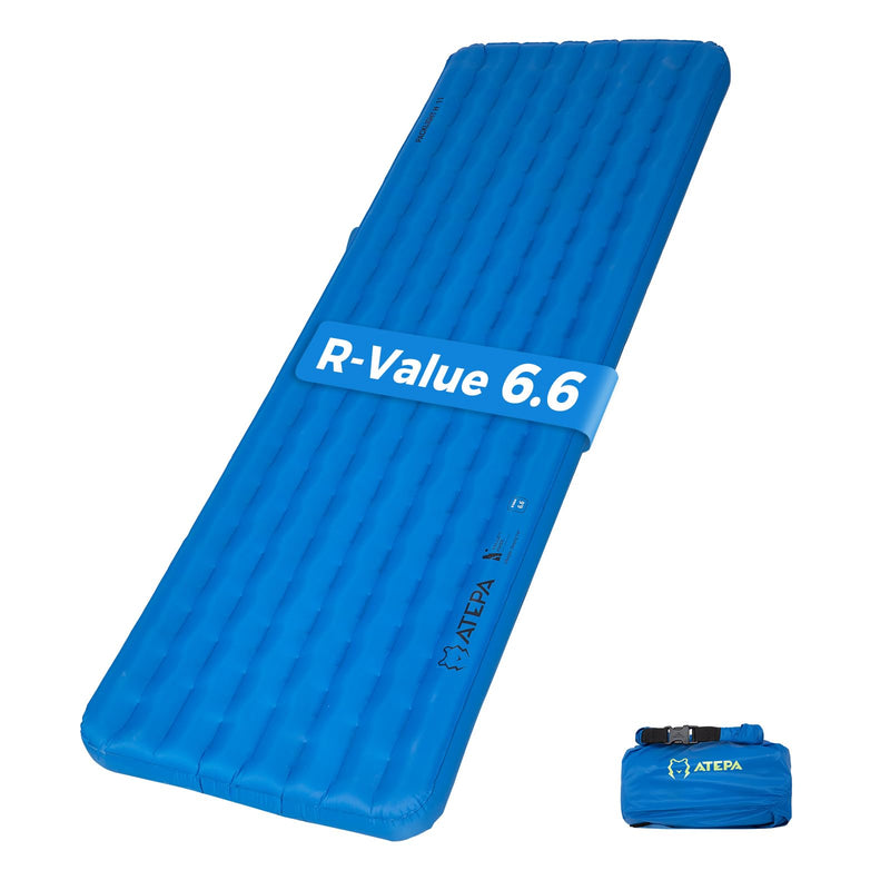 Load image into Gallery viewer, ATEPA All-Season Ultralight Insulated Sleeping Pad R Value 6.6
