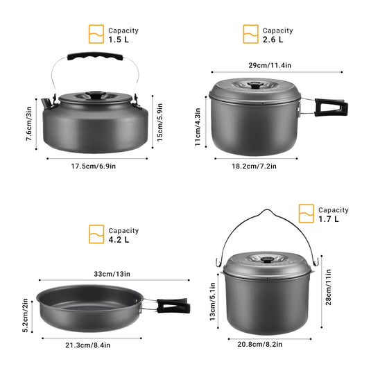 BULIN Camping Cookware Set