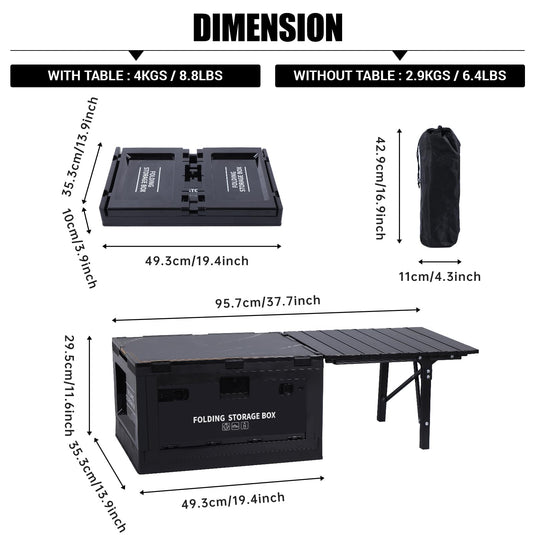 KinWild Storage Bin with Table