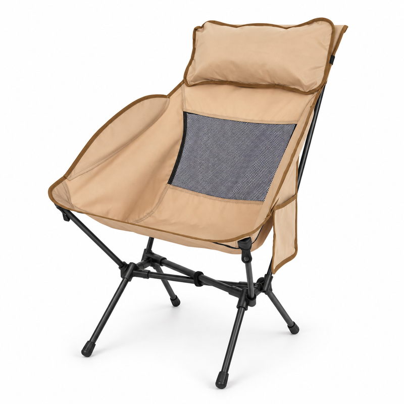 Load image into Gallery viewer, KingCamp BALSA C10 High Back Camping Chair, Lightweight Aluminum Folding Chair with Breathable Mesh, Pillow &amp; Carry Bag
