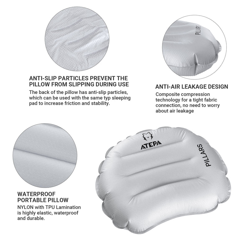 Load image into Gallery viewer, ATEPA VIRGA Air Pillow Ultralight Down Alternative Inflatable Travel Pillow
