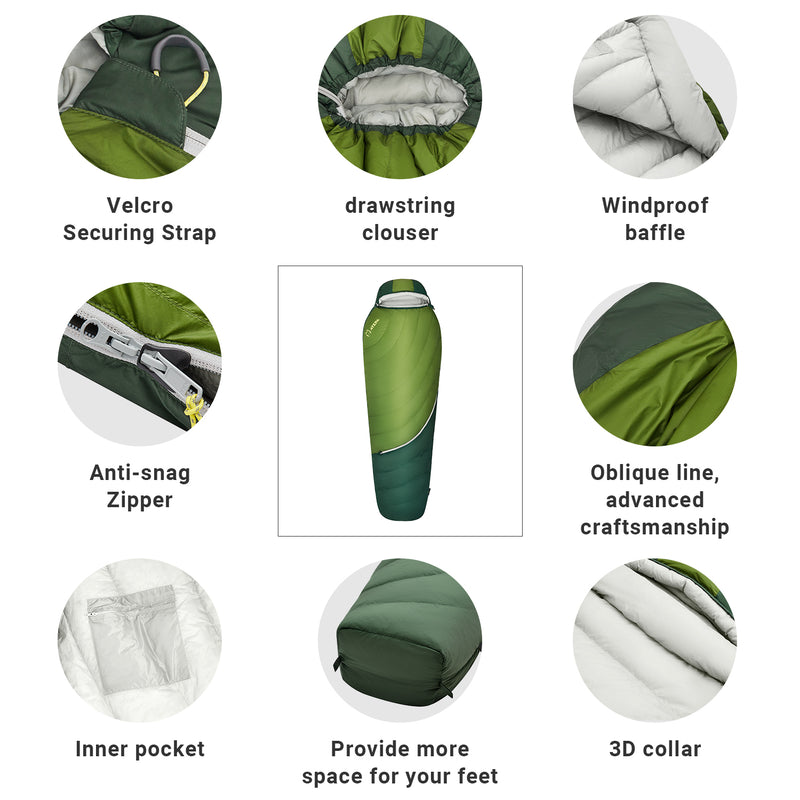 Load image into Gallery viewer, ATEPA DENALI 550L Down Sleeping Bag-Mummy
