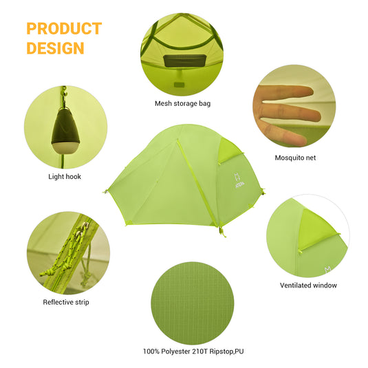 ATEPA Hiker 2-person Backpacking Tents