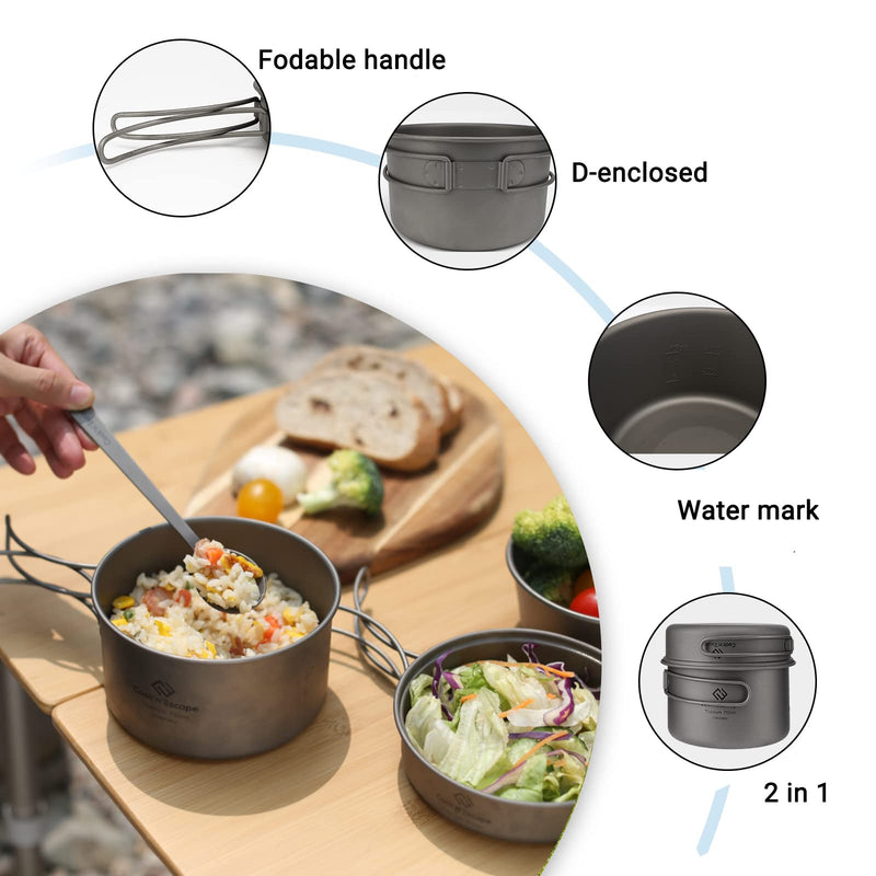 Load image into Gallery viewer, Cook&#39;n&#39;Escape Titanium Pot with Pan
