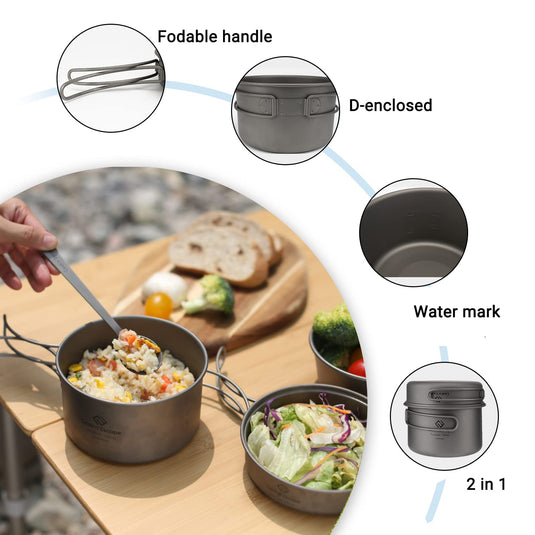 Cook'n'Escape Titanium Pot with Pan