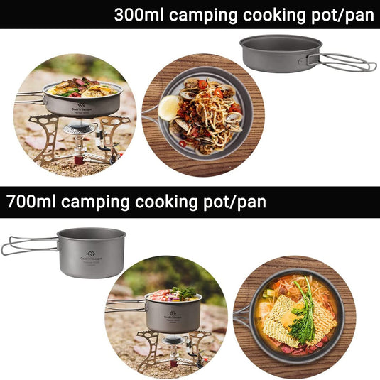 Cook'n'Escape Titanium Pot with Pan