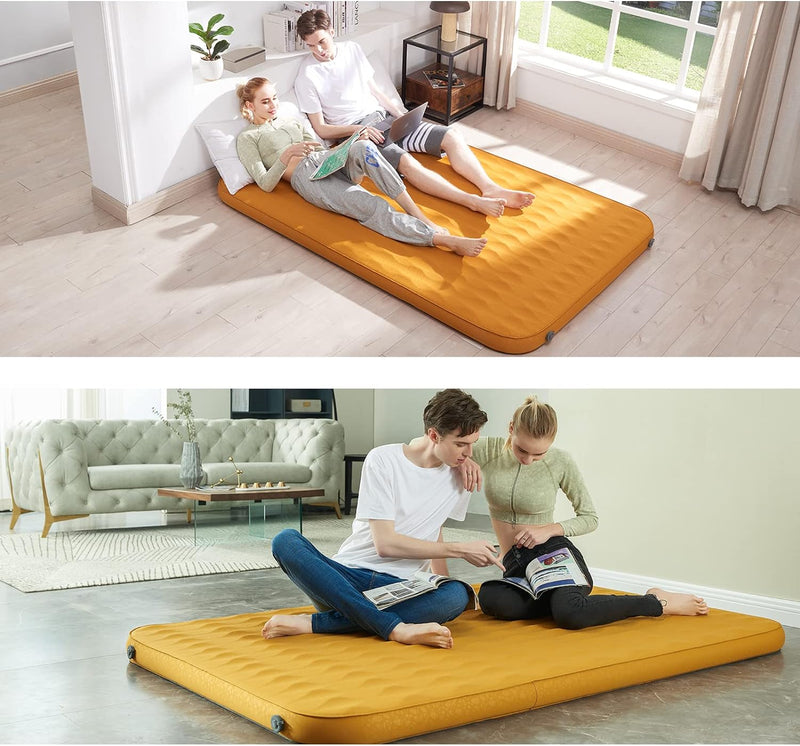Load image into Gallery viewer, Self Inflating Sleeping Pad Queen Size Camping Mattress
