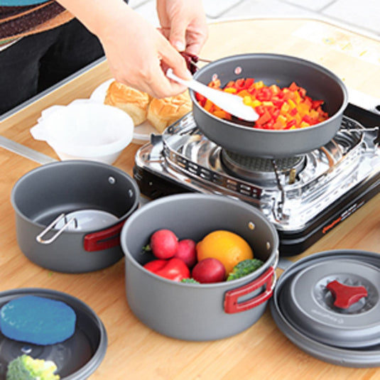 KingCamp Climber Hard-anodized Aluminum Cookware Set