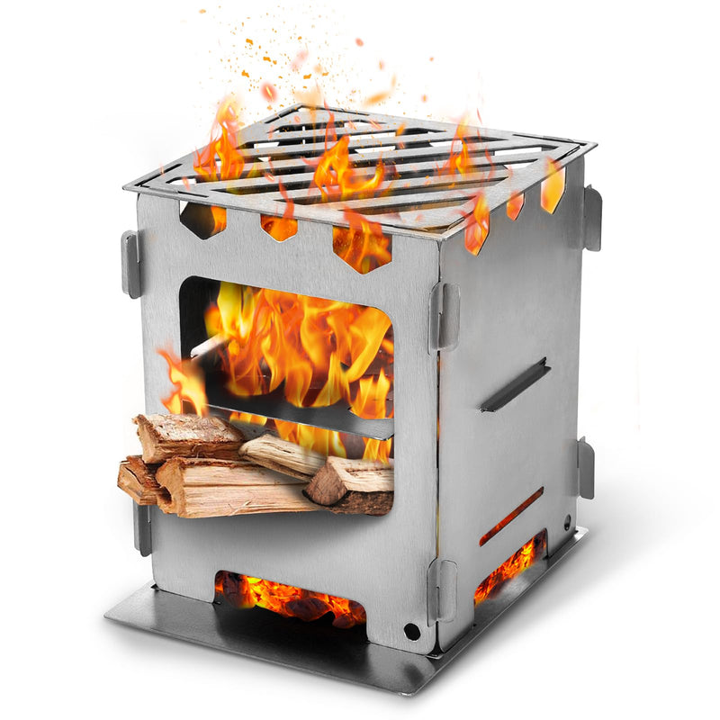 Load image into Gallery viewer, Cook&#39;n&#39;Escape Titanium Wood Stove
