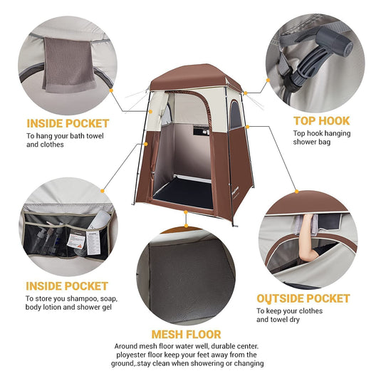 hanging shower tent KingCamp MARASUSA Shower Tent Privacy Shelter – BRoadout