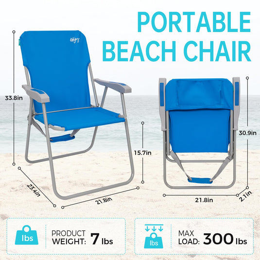WEJOY Folding Beach Chair Outward Lawn Chair