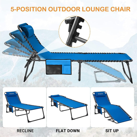 KingCamp BERLIN Classic Adjustable Cot Lounge Chair
