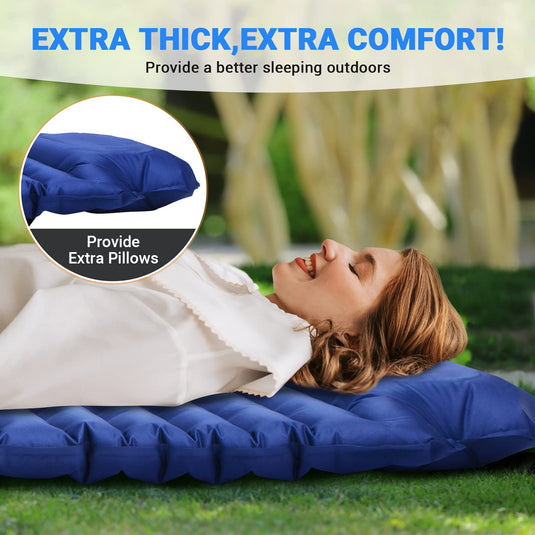 KingCamp Comfort Light Single Air Pad with Pillow