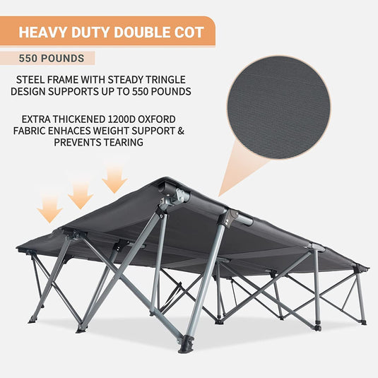 KingCamp Double Camping Cot