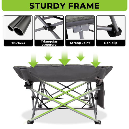 FUNDANGO Folding Camping Cot OAK COT PRO