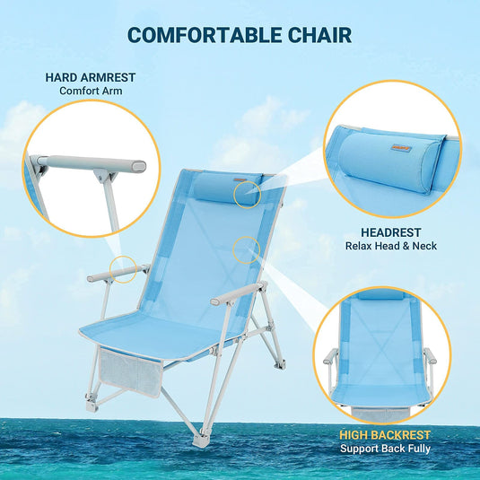 kw campingstuhl WEJOY Daydream Strandstuhl – Entspannung und Komfort am Ufer
