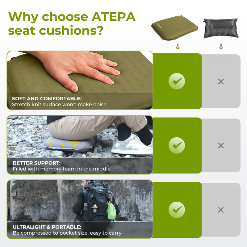 Load image into Gallery viewer, ATEPA BUBBLE 5.0 Trail Seat Inflatable Seat Cushion
