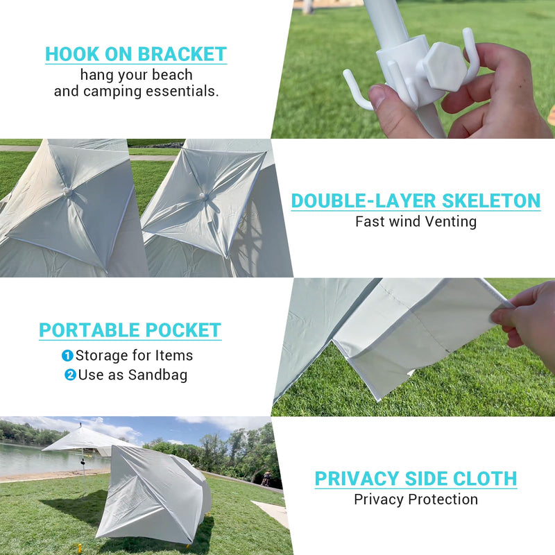 Load image into Gallery viewer, KingCamp Beach Umbrella Tent
