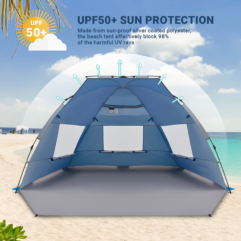 Load image into Gallery viewer, KingCamp AVELLINO Quick-Up Beach Sun Shelter Sunshade Pergola
