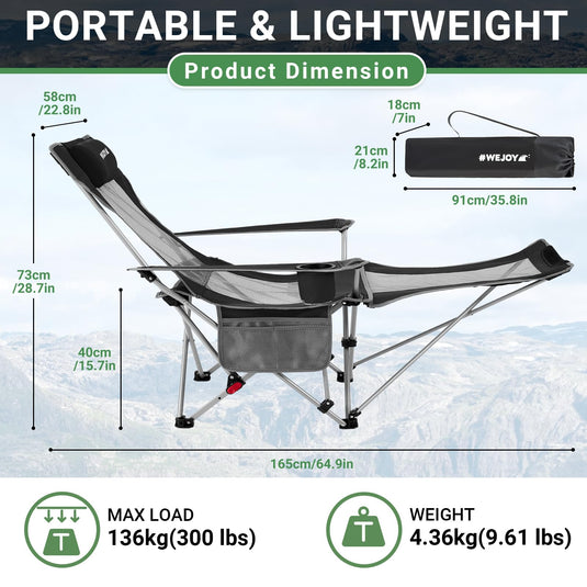WEJOY 2 in 1 Recliner Chair with Umbrella