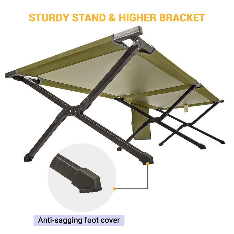 Load image into Gallery viewer, KingCamp BANYAN Steel Army Cot L Family Comfort Bed
