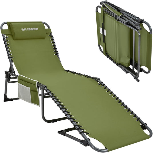 FUNDANGO 3-Folding Steel Cot Lounge Chair